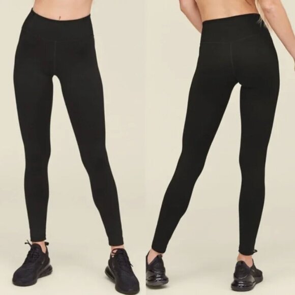 🦋 GIRLFRIEND COLLECTIVE Black Compressive High-Rise Leggings Black Medium - Picture 1 of 4